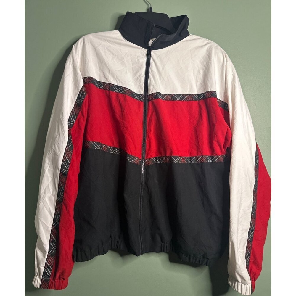 Teddy Jacket Women’s M Red Black White Varsity Cheer Girl Clueless Vibes Y2K